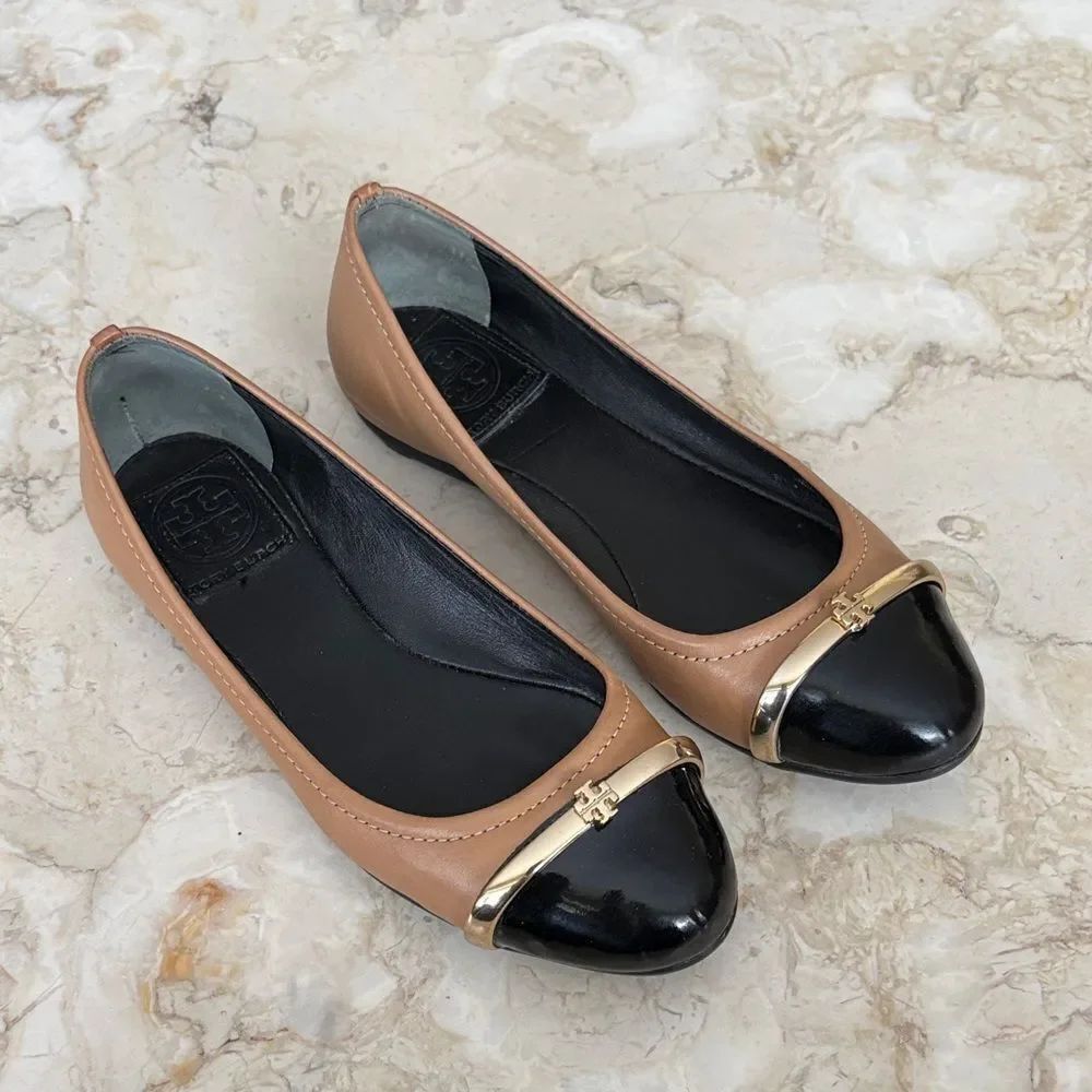Tory Burch Pacey Leather Ballet Flats - Classic & Chic!